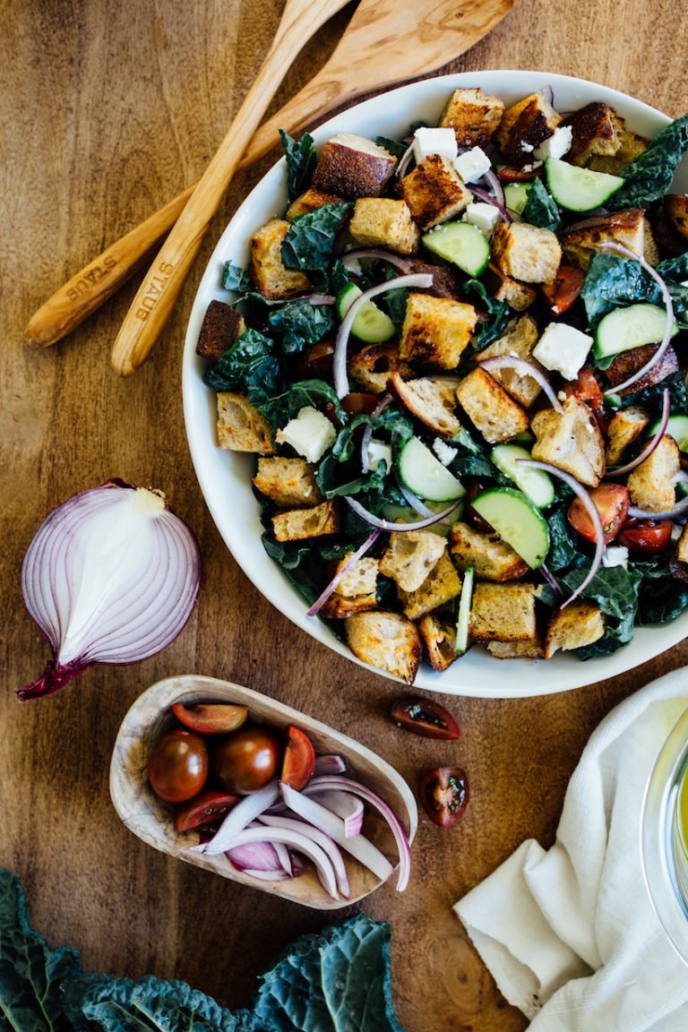 This Kale Sourdough Panzanella Will Be Your New Favorite Salad