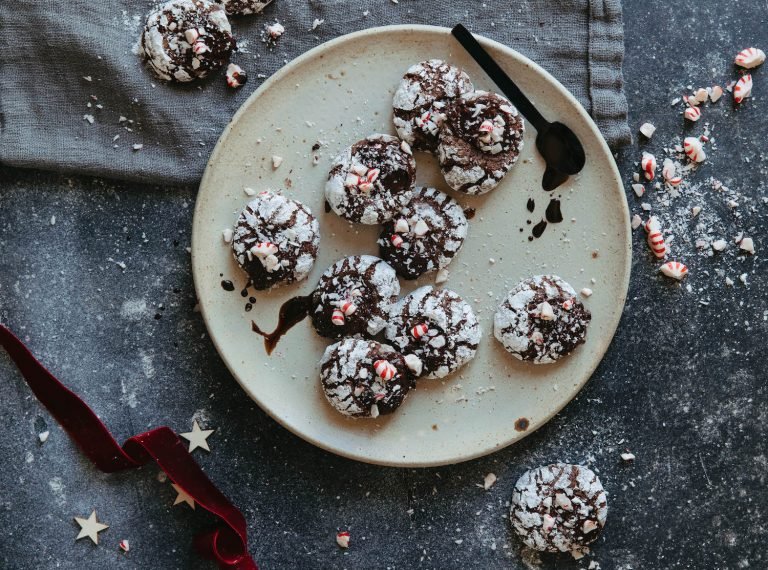 Chocolate Peppermint Snowball Cookies Are What Santa Wants This Year