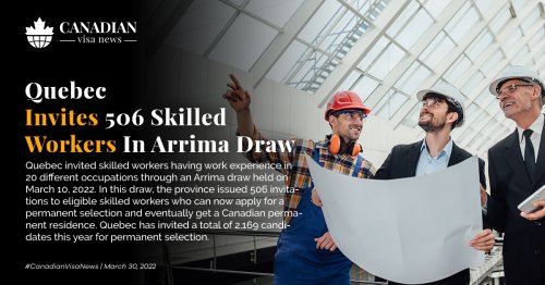 Quebec invites skilled workers in Arrima draw