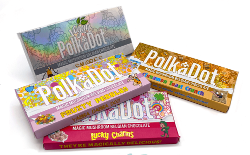 Polka Dot Psilocybin Chocolate Bars cover image