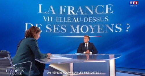 Emmanuel Macron sur TF1 : «Il n'y aura pas de référendum sur la réforme des retraites»