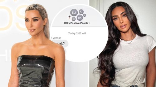 Kim Kardashian leaks her family group chat - and someone is missing