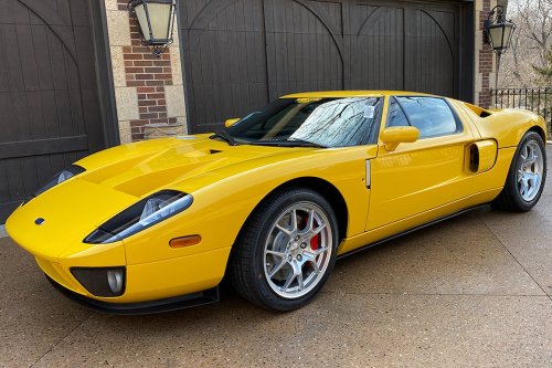 Rare Speed Yellow Ford GT With Stripe Delete Option Expected To Fetch Big Bucks At Auction