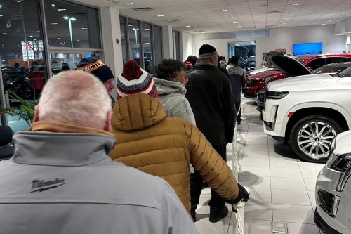 Corvette E-Ray Hybrid Fans Camped Overnight Outside A Nashua Chevy Dealership To Get Their Orders In