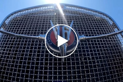 Jay Leno Drives Cadillac's V16-Powered Bugatti Chiron