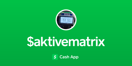 Pay $aktivematrix on Cash App