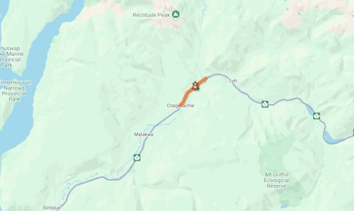 Drivers warned of slow moving vehicles and equipment on Hwy 1 between Sicamous and Revelstoke as crews conduct storm drain maintenance