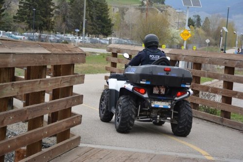 Kelowna RCMP rolling with ATVs on rail trail
