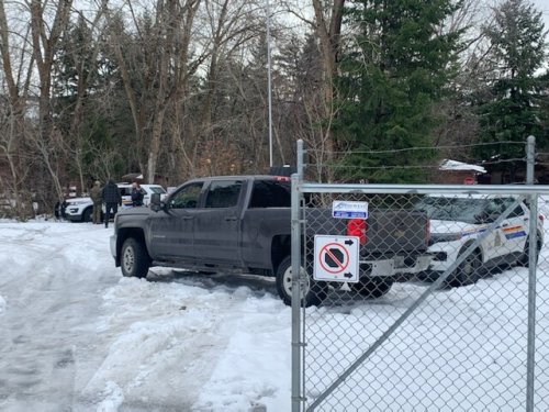Multiple RCMP vehicles have entrance to Bear Creek Park blocked off
