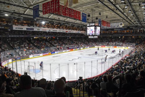 Video shows man in handcuffs after fight in stands Friday during Memorial Cup opener (Kamloops)