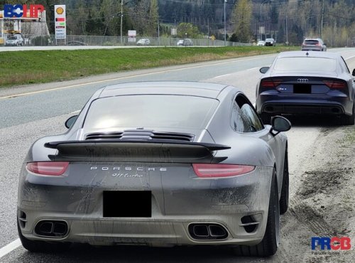 Porsche, Audi clocked going more than 100 km/h over speed limit near Chilliwack (BC)