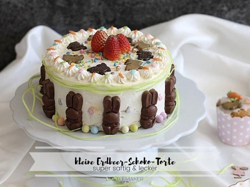 Saftige Erdbeer-Schokotorte – einfache Schokoladentorte mit Erdbeeren