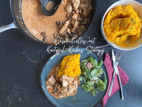 Putengeschnetzeltes mit Kartoffel-Kürbis-Stampf - mega leckeres Herbstrezept « Castlemaker Food & Lifestyle Magazin