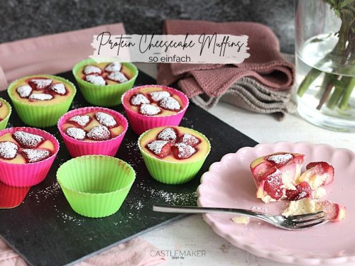 Schnelle Protein Cheesecake Muffins mit Beeren - low carb & zuckerfrei « Castlemaker Food & Lifestyle Magazin