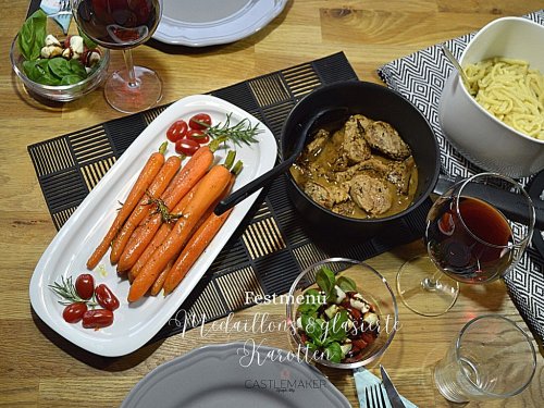 Saftige Medaillons & glasierte Karotten mit Rosmarin als Festessen « Castlemaker Foodblog & Lifestyle Magazin