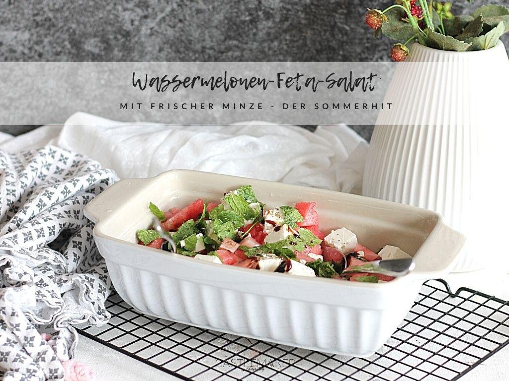 Melonen-Feta-Salat mit Minze – der erfrischende Partysalat als Sommerhit