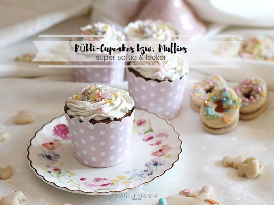 Mega saftige Rübli-Cupcakes – Karottenmuffins mit Frischkäsefrosting
