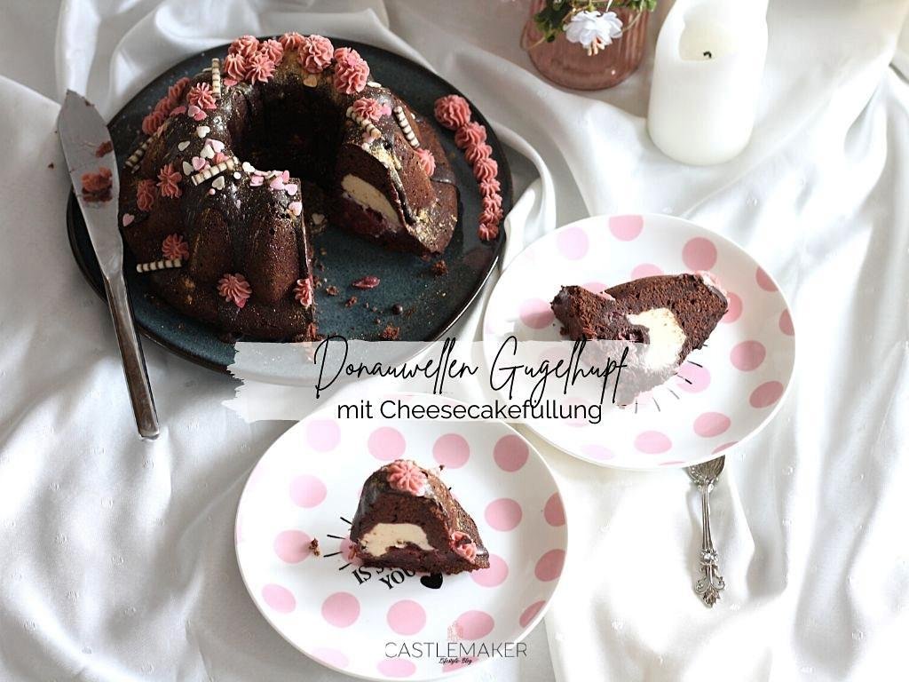 Super schokoladiger Donauwellen-Gugelhupf mit Cheesecakefüllung