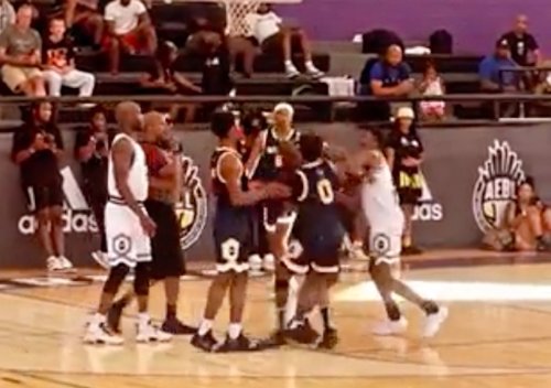 Video: Brandon Goodwin throws punch at Nuggets guard Bones Hyland during pro-am game