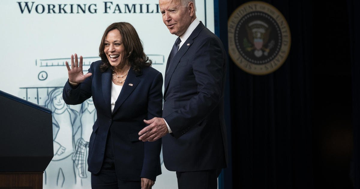 Harris' approval rating tracks with Biden's - CBS News poll