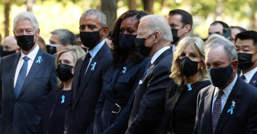 Biden, Obama and Clinton mark 9/11 in New York with display of unity