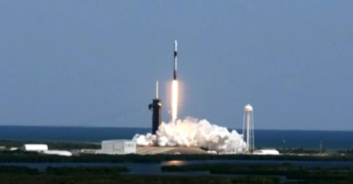 SpaceX launches first all-commercial crew to space station
