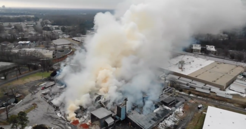 Burning North Carolina fertilizer plant contains enough ammonium nitrate to ignite "one of the worst explosions in U.S. history," fire chief says