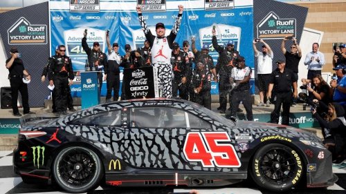 NASCAR at Kansas results: Kurt Busch drives 23XI Racing into victory lane at the AdventHealth 400