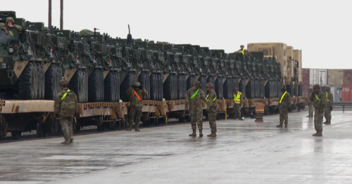 Army delivered armored combat vehicles to southern border ahead of Trump's order authorizing military to occupy federal land
