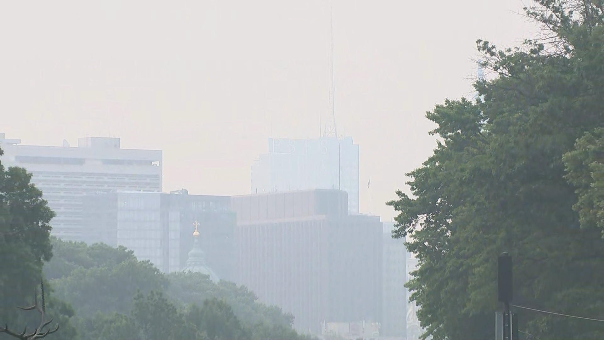Canadian wildfire smoke prompts air quality alerts across Philadelphia area. Here are maps of the impact