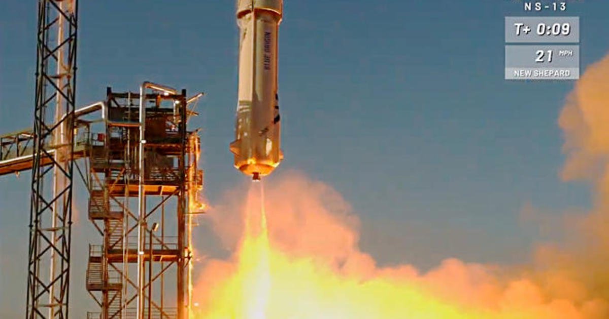 Bezos' Blue Origin launches unpiloted New Shepard capsule to edge of space