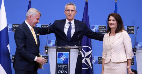 NATO allies sign accession protocols for Finland and Sweden in "truly historic moment"