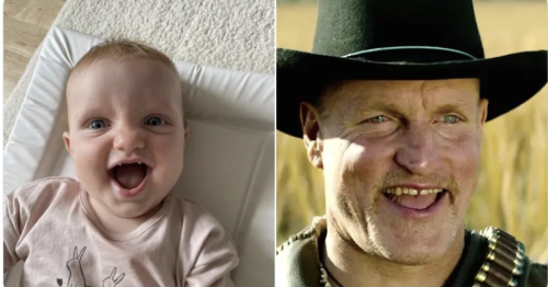 Mom posts photo of baby girl who looks like Woody Harrelson – and Woody Harrelson responds