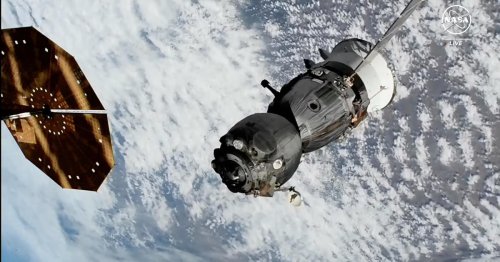 Russian Soyuz spacecraft brings crew of 3, including NASA astronaut, back to Earth