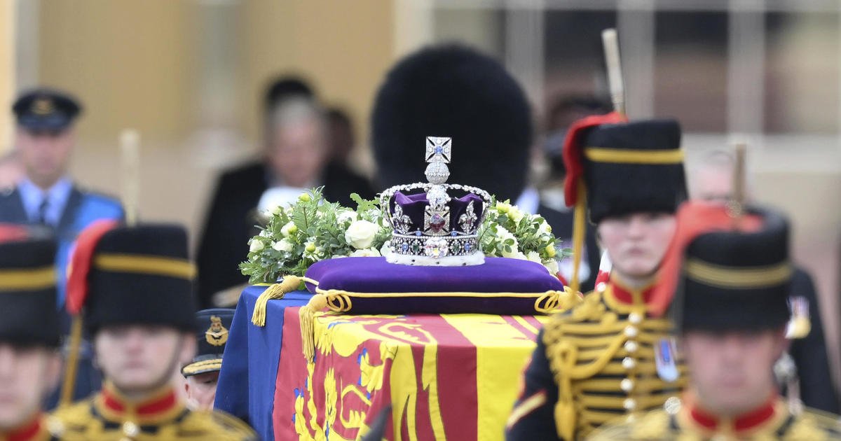 Queen Elizabeth II moved to Westminster Hall to lie in state