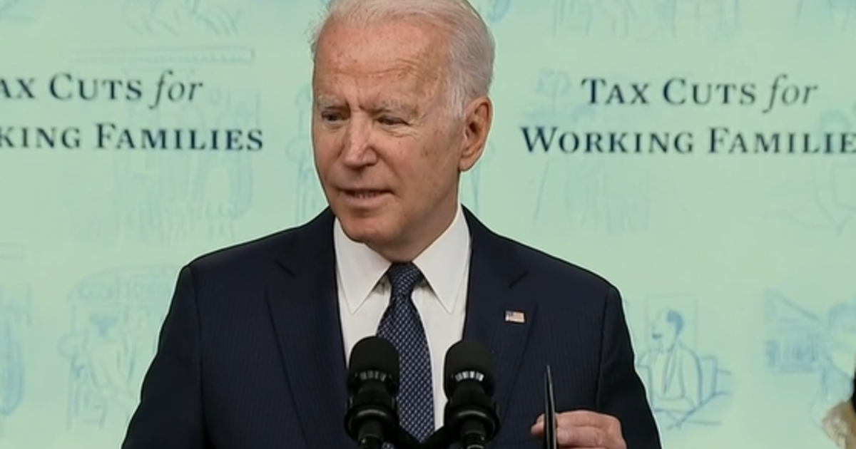 Biden celebrates "life-changing" monthly Child Tax Credit payments as first checks go out