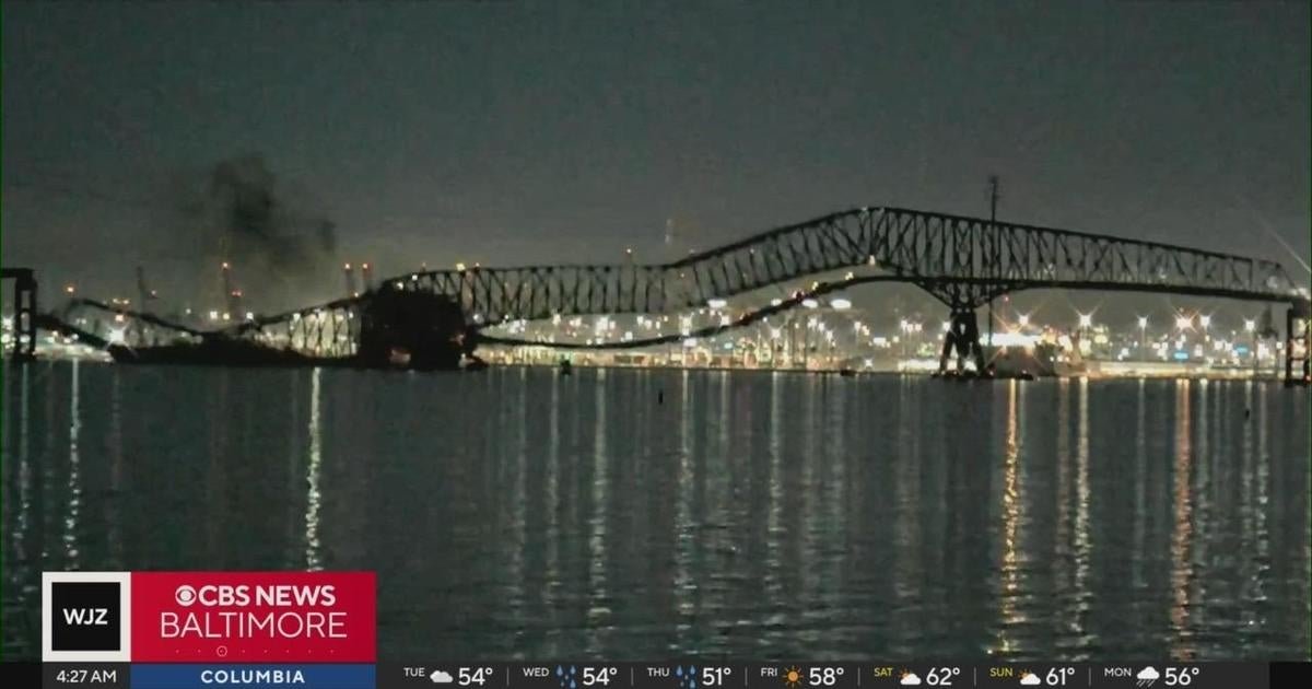 After Francis Scott Key Bridge collapses into river, Baltimore residents "can't believe it's gone"