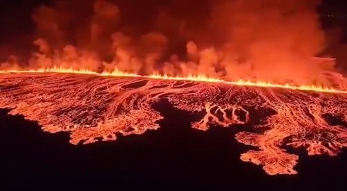 Iceland Volcano Spews Lava in Fourth and Most Powerful Eruption in Three Months