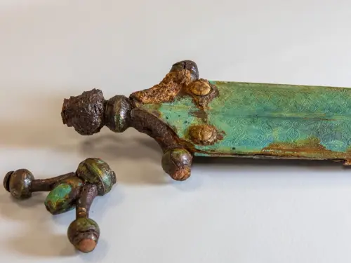 Archaeologists Unearth 2,300-Year-Old Sword Decorated With Two Small Swastikas in a Celtic Necropolis
