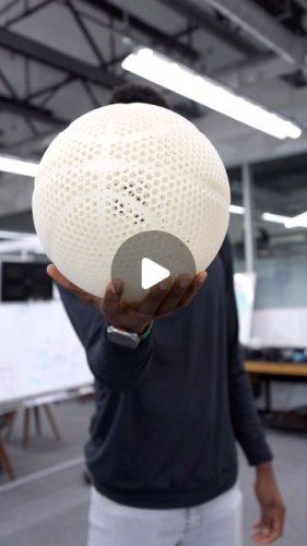 Marques Brownlee on Instagram: "So Wilson made a $2500 airless basketball from 3D printing techniques. Usually my beef with 3D printing is it offers no real benefit over other manufacturing techniques other than cost… and that’s still true here lol but this is still pretty impressive. It won’t be replacing a leather ball anytime soon, but honestly a pretty damn cool idea"