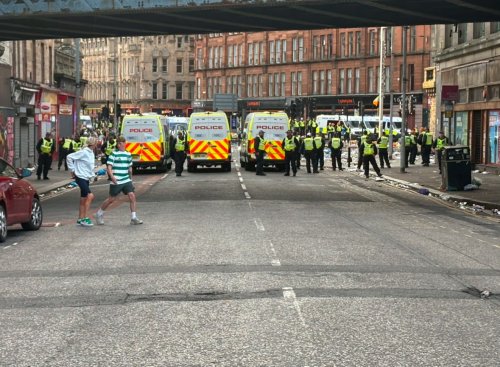 Pictures: The Aftermath of Celtic Fans’ Trongate Title Party
