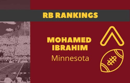 RB Rankings: Mohamed Ibrahim