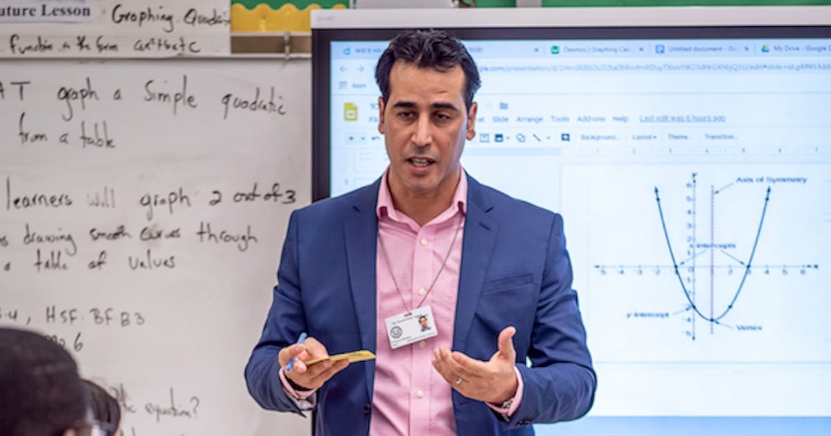 This Newark teacher helps his students apply the ‘universal language’ of math to the real world