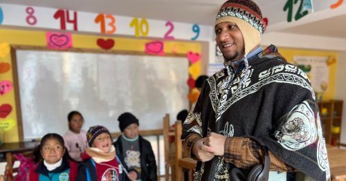 This Bronx teacher incorporates materials from his visits to the Frida Kahlo Museum, Machu Picchu, and other stops in his students' home countries.