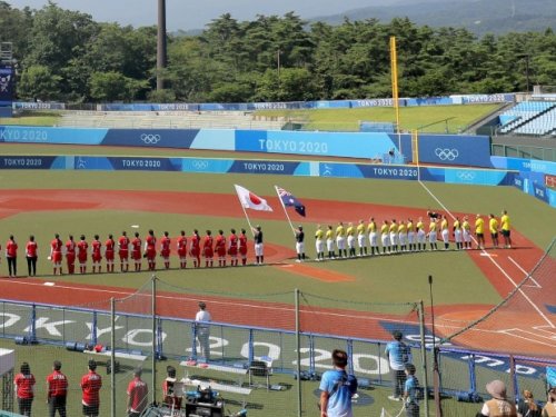 JO-2020: la première épreuve sportive a commencé, avec le début du tournoi de softball à Fukushima