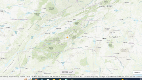 An earthquake was recorded in the North Carolina mountains overnight, USGS reports
