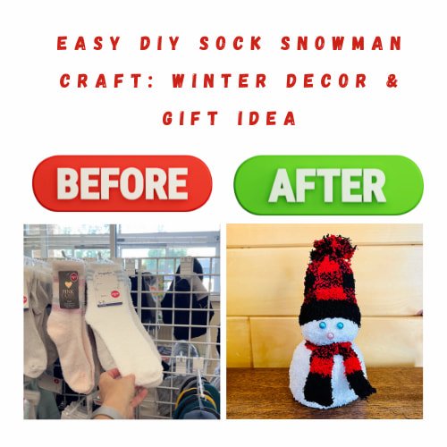 Easy DIY Sock Snowman Craft: Winter Decor and Gift Idea