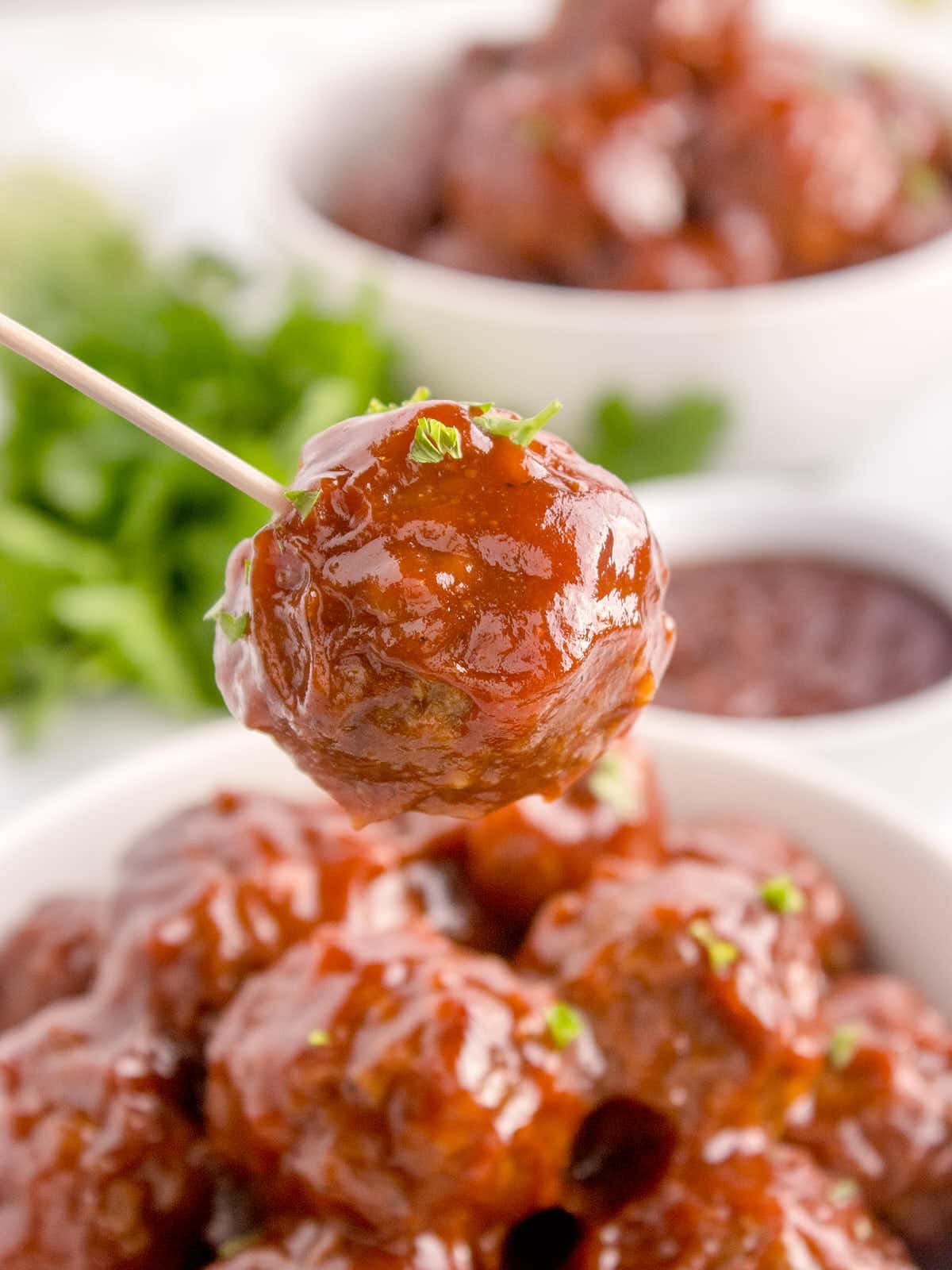 Crockpot BBQ Meatballs