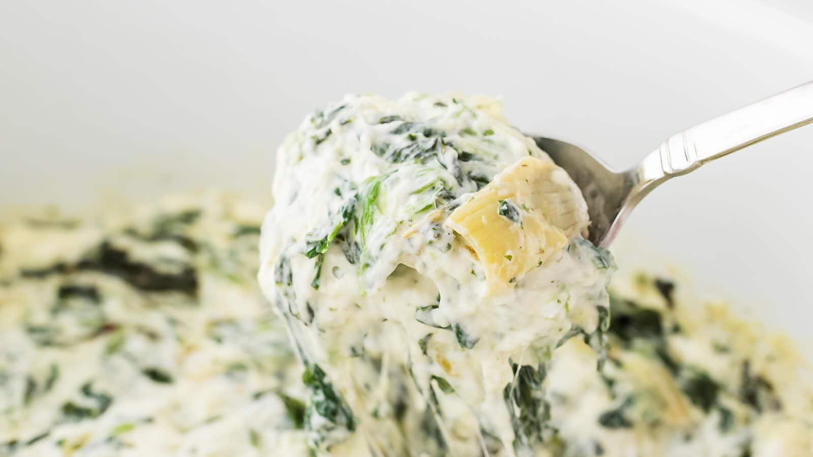 The Best Slow Cooker Spinach Artichoke Dip Recipe Ever