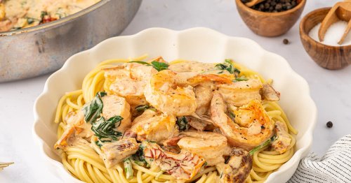 Creamy Tuscan Shrimp Recipe - Easy 30 Minute Dinner
